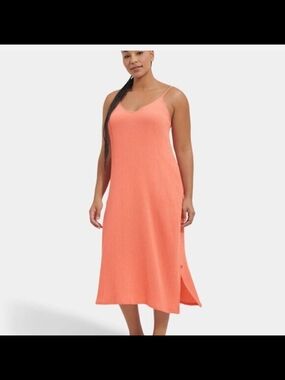 UGG Coral Slip-On Swim Coverup Midi Dress